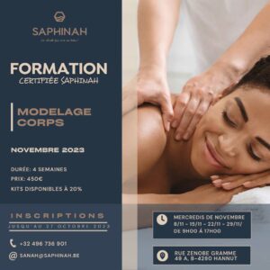 Formation modelage